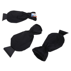 Skrobaczka z rękawicą 18cm GLOVE czarna RAVI